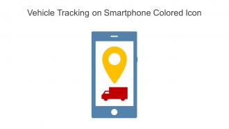 Vehicle Tracking On Smartphone Colored Icon In Powerpoint Pptx Png And Editable Eps Format