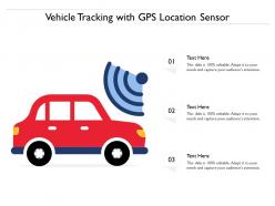 Vehicle tracking with gps location sensor