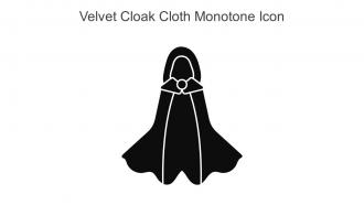 Velvet Cloak Cloth Monotone Icon In Powerpoint Pptx Png And Editable Eps Format