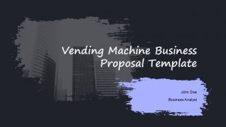 Vending Machine Business Proposal Template PPT Guidelines ACP