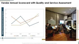Vendor annual scorecard with quality and service assessment vendor scorecard