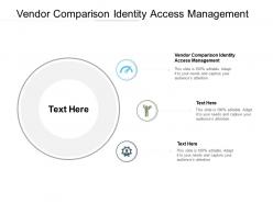 Vendor comparison identity access management ppt powerpoint portfolio cpb