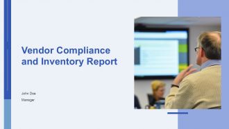 Vendor Compliance And Inventory Report PPT Designs AT