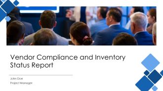 Vendor Compliance And Inventory Status Report PPT Demonstration AT