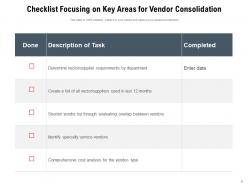 Vendor consolidation product increase process research requirement management department