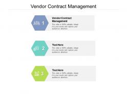 Vendor contract management ppt powerpoint presentation model inspiration cpb