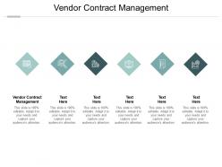 Vendor contract management ppt powerpoint presentation outline information cpb