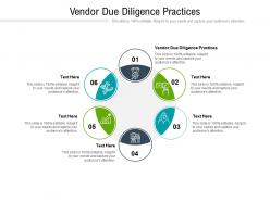 Vendor due diligence practices ppt powerpoint presentation layouts background images cpb