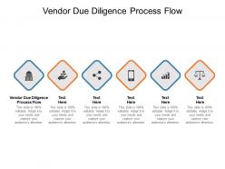 Vendor due diligence process flow ppt powerpoint presentation pictures cpb