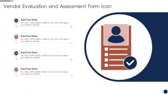 Vendor Evaluation And Assessment Form Icon