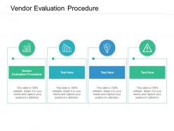 Vendor evaluation procedure ppt powerpoint presentation styles influencers cpb