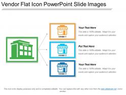 Vendor flat icon powerpoint slide images