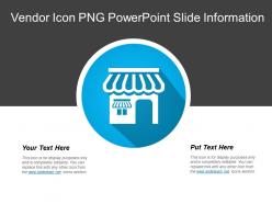 Vendor icon png powerpoint slide information