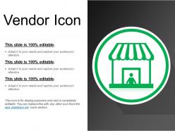 Vendor icon powerpoint slide introduction