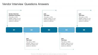 Vendor Interview Questions Answers In Powerpoint And Google Slides Cpb