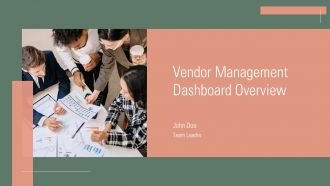 Vendor Management Dashboard Overview PPT Mockup ACP