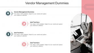 Vendor Management Dummies In Powerpoint And Google Slides Cpb