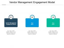 Vendor management engagement model ppt powerpoint presentation infographics samples cpb
