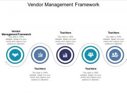 Vendor management framework ppt powerpoint presentation icon graphics tutorials cpb