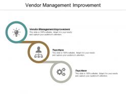 Vendor management improvement ppt powerpoint presentation icon graphics cpb