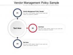 Vendor management policy sample ppt powerpoint presentation styles inspiration cpb