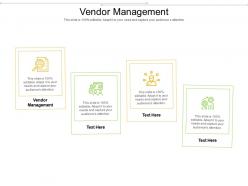 Vendor management ppt powerpoint presentation professional cpb