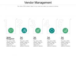 Vendor management ppt powerpoint presentation slides mockup cpb