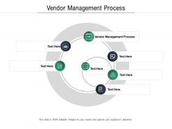 Vendor management process ppt powerpoint presentation infographics visuals cpb