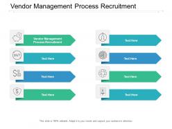 Vendor management process recruitment ppt powerpoint presentation layouts topics cpb