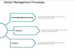 Vendor management processes ppt powerpoint presentation gallery skills cpb