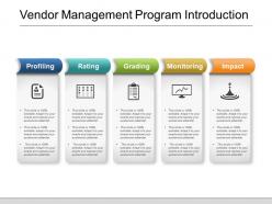 Vendor management program introduction powerpoint shapes