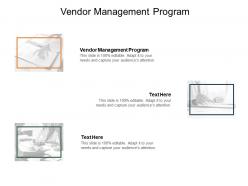Vendor management program ppt powerpoint presentation infographic template example introduction cpb