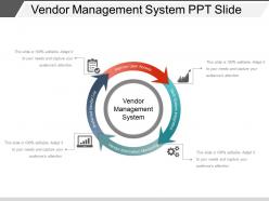 Vendor management system ppt slide