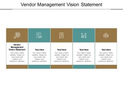 Vendor management vision statement ppt powerpoint presentation file cpb