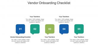 Vendor onboarding checklist ppt powerpoint presentation show graphics cpb