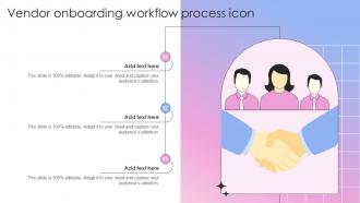 Vendor Onboarding Workflow Process Icon