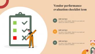Vendor Performance Evaluation Checklist Icon