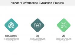 Vendor performance evaluation process ppt powerpoint presentation model ideas cpb