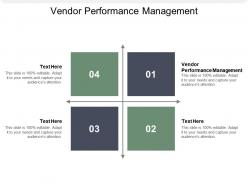 Vendor performance management ppt powerpoint presentation images cpb