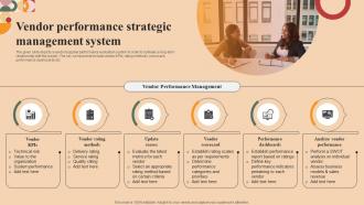 Vendor Performance Strategic Management System