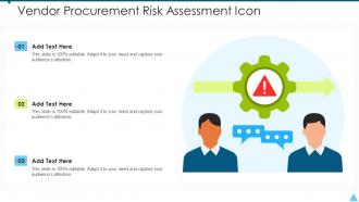 Vendor procurement risk assessment icon