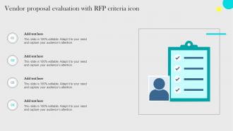 Vendor Proposal Evaluation With RFP Criteria Icon