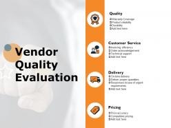 Vendor quality evaluation ppt powerpoint presentation icon mockup