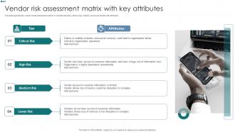 Vendor Risk Assessment Matrix With Key Attributes