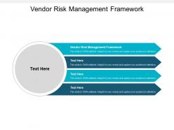 Vendor risk management framework ppt powerpoint presentation inspiration visuals cpb