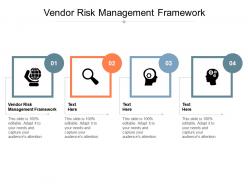 Vendor risk management framework ppt powerpoint presentation model influencers cpb