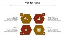 Vendor risks ppt powerpoint presentation design ideas cpb