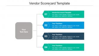 Vendor scorecard template ppt powerpoint presentation professional tips cpb