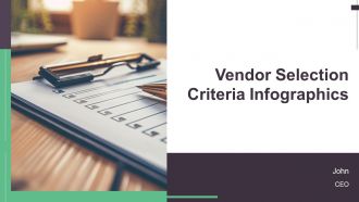 Vendor Selection Criteria Infographics PPT PowerPoint AT