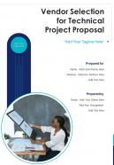 Vendor selection for technical project proposal example document report doc pdf ppt